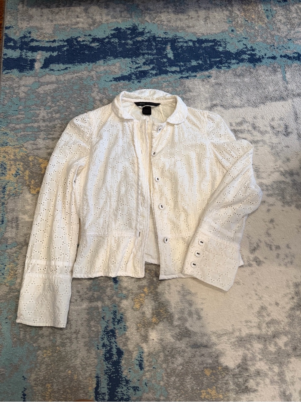 Vintage Marc Jacobs Peplum Eyelet Top